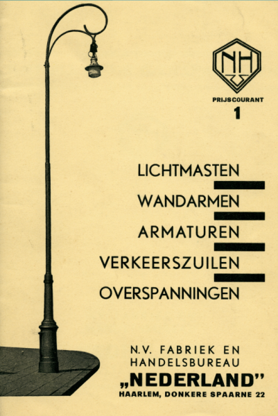 Het doorbladeren van catalogi en prijscouranten van Nederland Haarlem geeft een goed beeld van het uitgebreide assortimentleveringsprogramma.